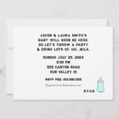 BABY SHOWER BBQ KAART (Achterkant)