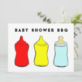 BABY SHOWER BBQ KAART (Staand voorkant)