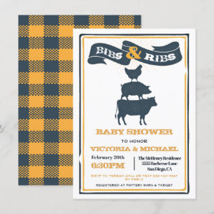 BABY SHOWER BBQ KAART