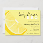 baby shower BBQ Lemon-thema zomer een kleine Lemon Kaart (Voorkant)