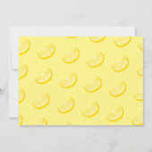 baby shower BBQ Lemon-thema zomer een kleine Lemon Kaart (Achterkant)