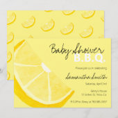 baby shower BBQ Lemon-thema zomer een kleine Lemon Kaart (Voorkant / Achterkant)