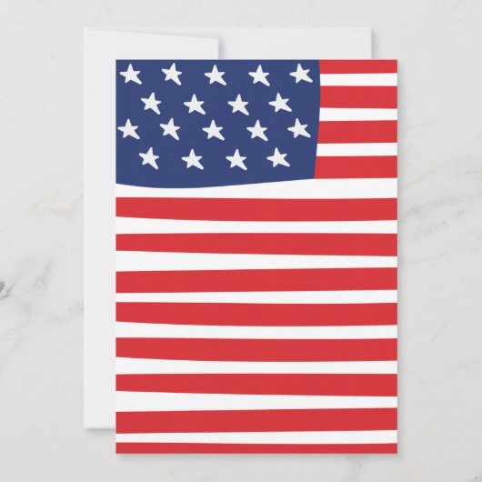 Baby Shower BBQ op 4 juli Baby-Q Kaart (Achterkant)