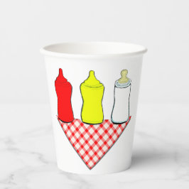 Baby Shower BBQ Papieren Bekers