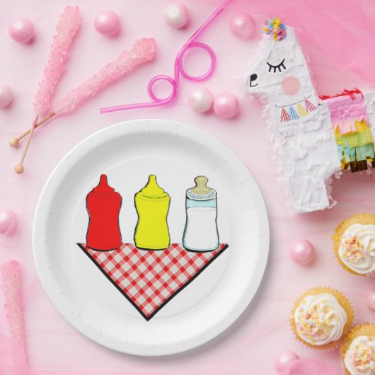 BABY SHOWER BBQ PAPIEREN BORDJE (Feest)