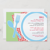 Baby shower BBQ Party Uitnodiging (Voorkant)