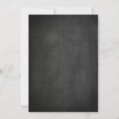 Baby shower BBQ Uitnodigingen (schoolbord) (Achterkant)