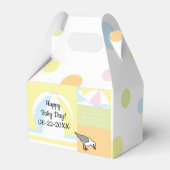 Baby shower Beach Ball Gable Favor Box Bedankdoosjes (Achterkant)
