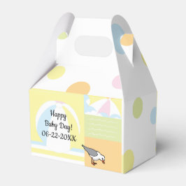Baby shower Beach Ball Gable Favor Box Bedankdoosjes