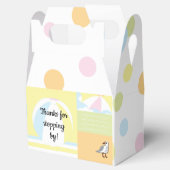 Baby shower Beach Ball Gable Favor Box Bedankdoosjes (Geopend)