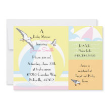 Baby shower Beach Ball Invitation