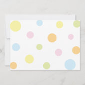 Baby shower Beach Ball Invitation Kaart (Achterkant)