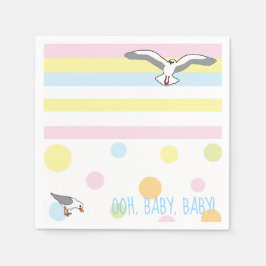 Baby shower Beach Ball Napkins Servet