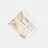 Baby Shower beach coastal elegant Servet (Hoek)