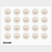 Baby Shower Bedank Sticker – Herten Thema (Vel)