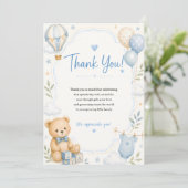 Baby shower bedankkaart (Staand voorkant)