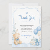 Baby shower bedankkaart (Voorkant)