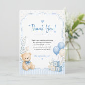 Baby shower bedankkaart (Staand voorkant)