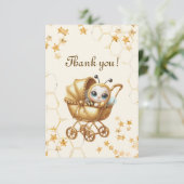 baby shower bedankkaart (Staand voorkant)