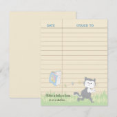 Baby shower bedankkaart, blauw/bouw een bibliothee bedankkaart (Voorkant / Achterkant)