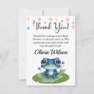 Baby shower bedankkaarten, kikker thema Kaarten