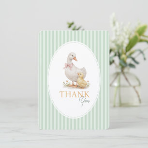 Baby Shower Bedankkaartjes Gans en Gansje. Bedankkaart
