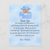 Baby shower Bedankt Baby Boy Ethnic Briefkaart (Voorkant)