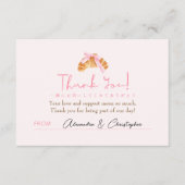 Baby Shower Bedankt Coquette Croissant (Voorkant)