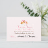 Baby Shower Bedankt Coquette Croissant (Staand voorkant)