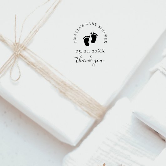 Baby shower Bedankt Custom Rubberstempel