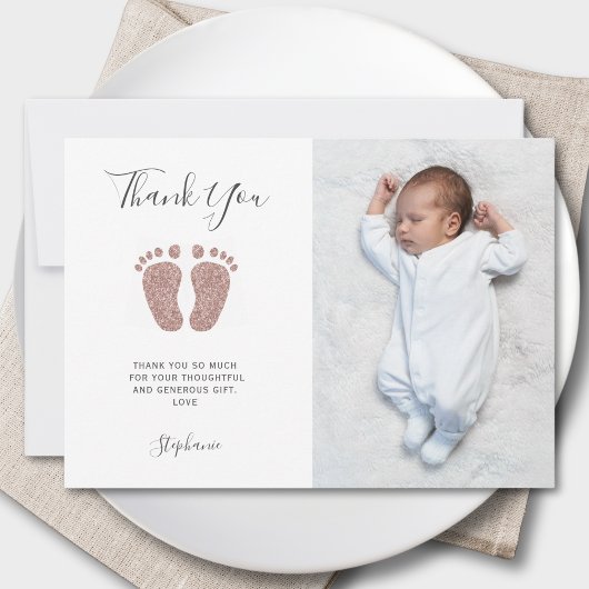 Baby shower Bedankt Foto