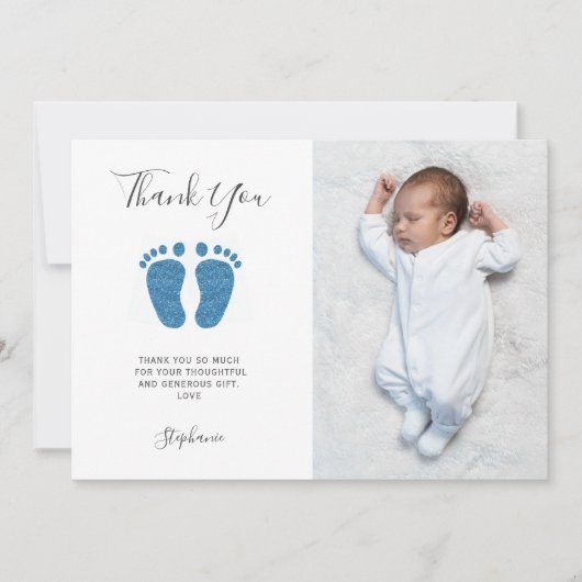 Baby shower Bedankt Foto (Voorkant)