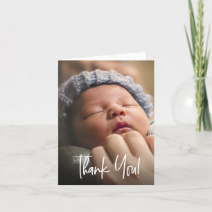 Baby shower Bedankt Foto geboorteaankondiging
