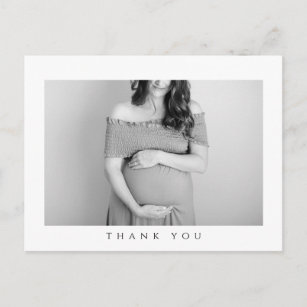 Baby shower Bedankt Foto Post Card Briefkaart