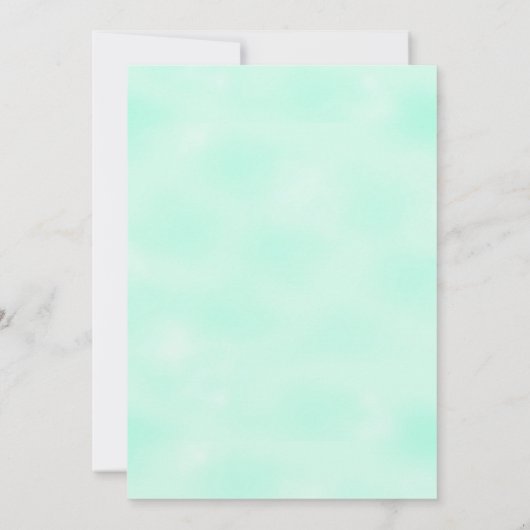 Baby Shower Bedankt Geslacht Neutraal Groen Kaart (Achterkant)