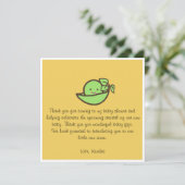 Baby shower bedankt je creditcard (Staand voorkant)