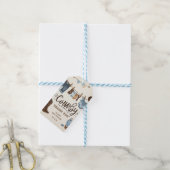 Baby shower bedankt je creditcard cadeaulabel (Met Touw)