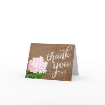 baby shower bedankt kaart, burlap bedankt kaart