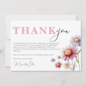 Baby shower Bedankt Kaart Sjabloon (Voorkant)