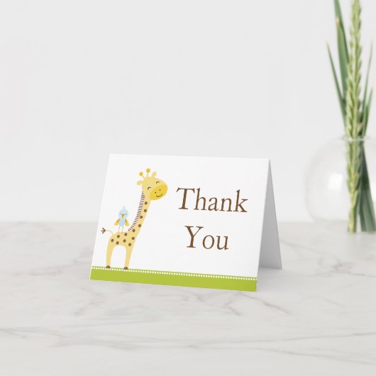 Baby shower Bedankt kaarten (Voorkant)