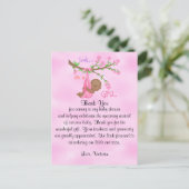 Baby Shower Bedankt Meisje Etnisch Briefkaart (Staand voorkant)