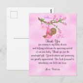Baby Shower Bedankt Meisje Etnisch Briefkaart (Voorkant / Achterkant)