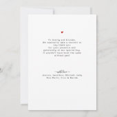 Baby shower Bedankt Minimalist 12 Fotocollage (Achterkant)