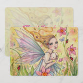 Baby shower Bedankt Notities Moeder en Baby Fairy (Voorkant / Achterkant)