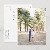 Baby shower Bedankt Post Kaart (Voorkant / Achterkant)