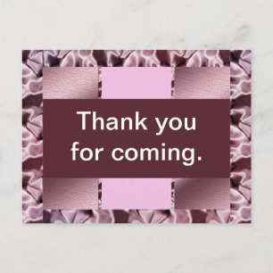 Baby Shower Bedankt Roze Paarse Dekens Briefkaart