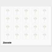Baby Shower Bedankt Sticker (Vel)