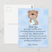Baby shower Bedankt Teddy Bear Briefkaart (Voorkant / Achterkant)