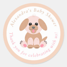 Baby shower Bedankt voor het persoonlijke gebruik  Ronde Sticker