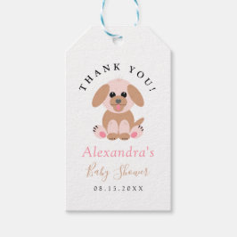 Baby shower Bedankt voor je neutrale persoonlijke  Cadeaulabel